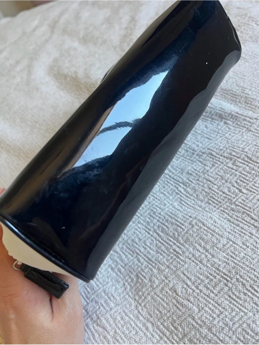 CHANEL vintage Parfums White & Black Cosmetic Pouch